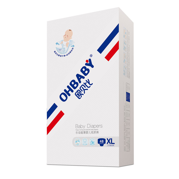 歐貝比樂動超薄嬰兒紙尿褲XL48