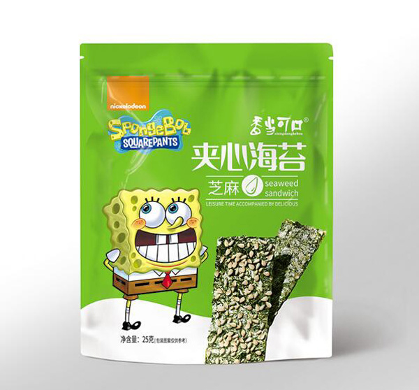 香當(dāng)可口海綿寶寶系列-夾心海苔-芝麻