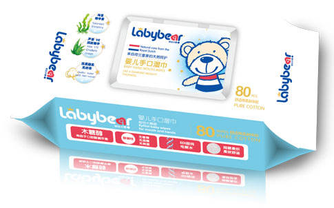 拉比小熊嬰兒手口濕巾