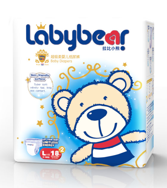 拉比小熊超級柔嬰兒紙尿褲L20