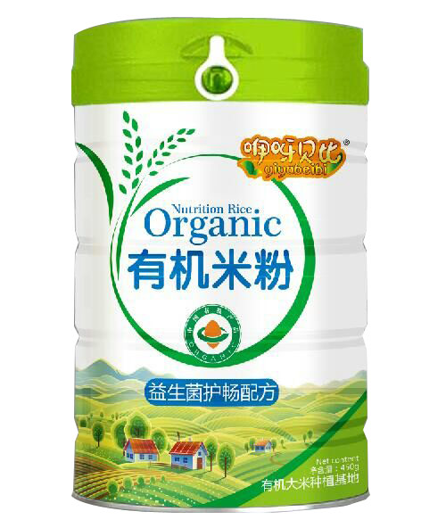 咿呀貝比益生菌護(hù)暢配方有機米粉