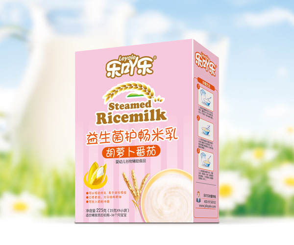 樂吖樂益生菌護(hù)暢米乳胡蘿卜番茄盒裝