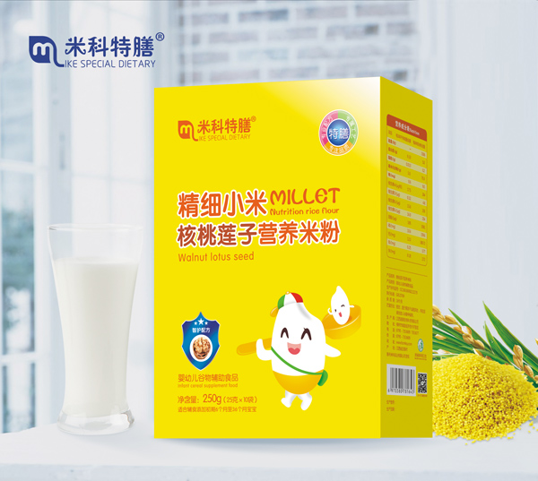 米科特膳精細(xì)小米核桃蓮子營養(yǎng)米粉-盒裝600