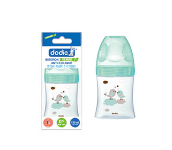 Dodie原創(chuàng)三流速寬口徑玻璃奶瓶150ml