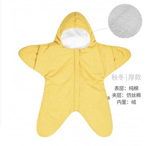 西班牙baby bites 嬰兒小海星睡袋 黃色秋冬厚款.jpg 西班牙baby bites 嬰兒小海星睡袋 黃色秋冬厚款.jpg