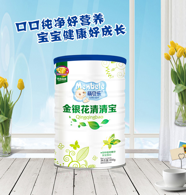 萌貝樂金銀花清清寶 桶裝