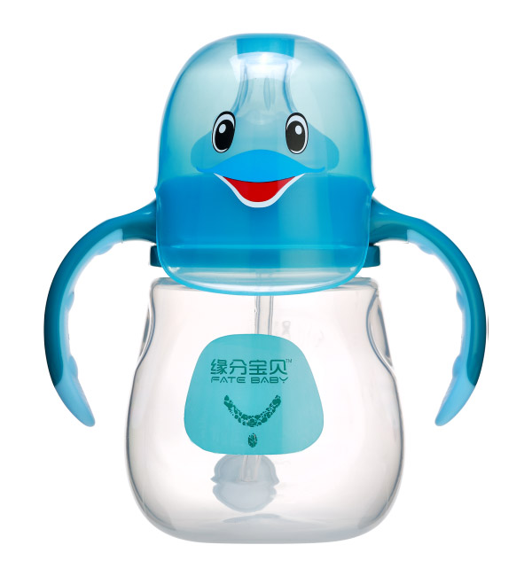 緣分寶貝卡通系列奶瓶3010-藍(lán)色