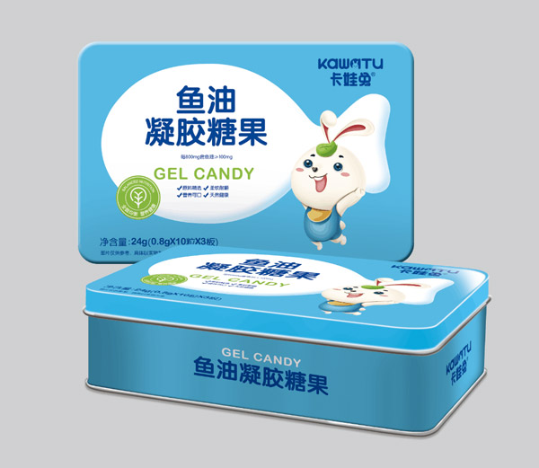 卡娃兔魚(yú)油凝膠糖果