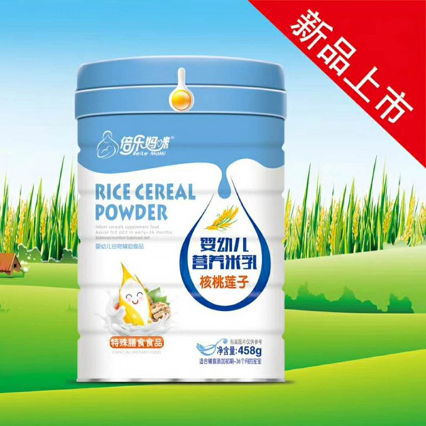 倍樂媽咪嬰幼兒營養(yǎng)米乳罐裝-核桃蓮子