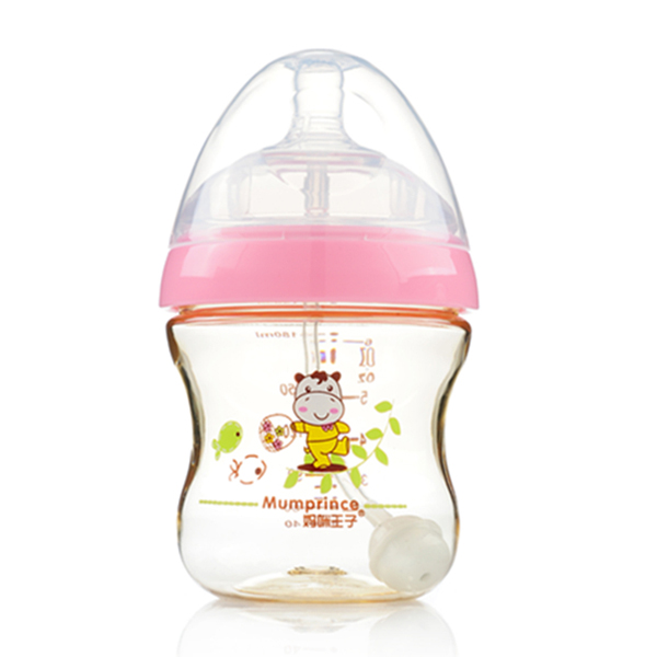 媽咪王子PPSU超寬口奶瓶180ml 粉色