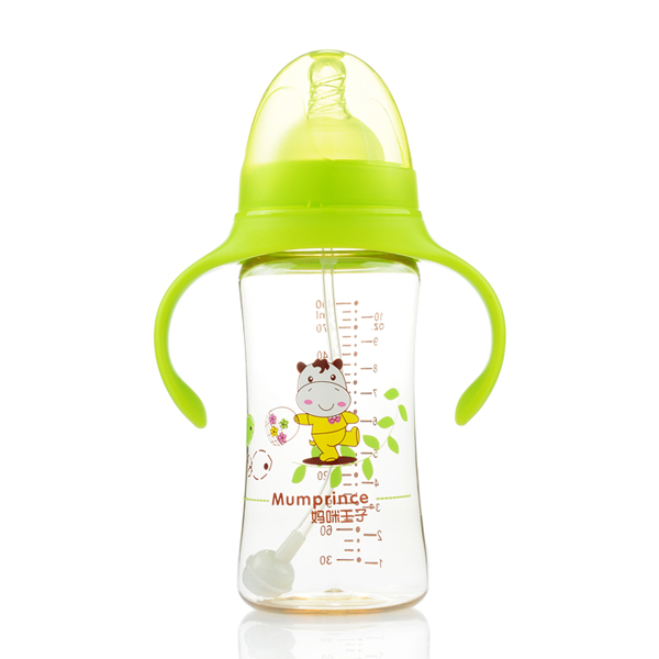 媽咪王子PPSU寬口自動(dòng)吸300ml奶瓶 綠色