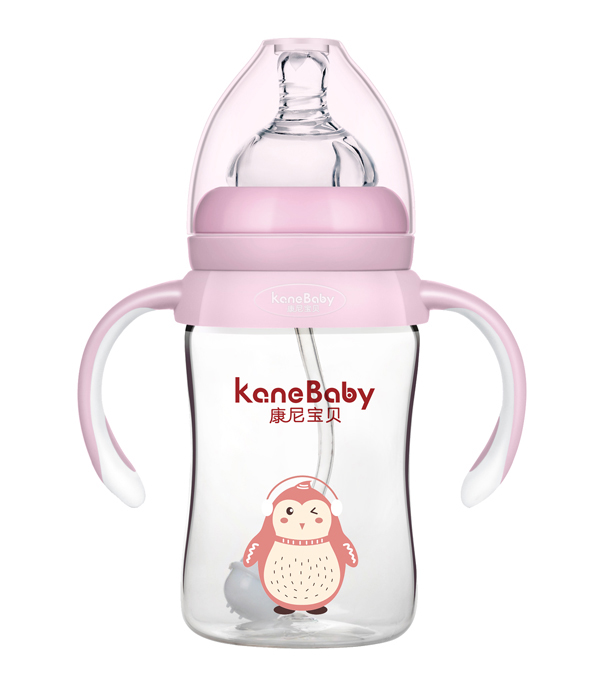 康尼寶貝萌粉舞動企鵝PA奶瓶-粉色.jpg