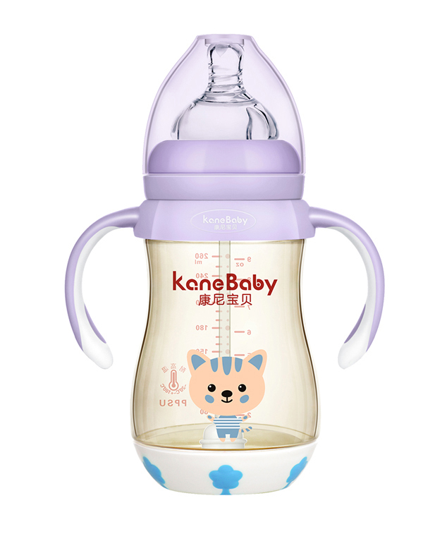 康尼寶貝PPSU奶瓶--條紋貓260ml