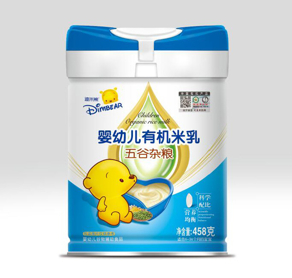 迪米熊嬰幼兒有機米乳-五谷雜糧罐裝