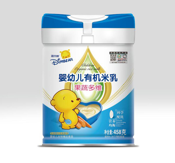 迪米熊嬰幼兒有機米乳-果蔬多維罐裝