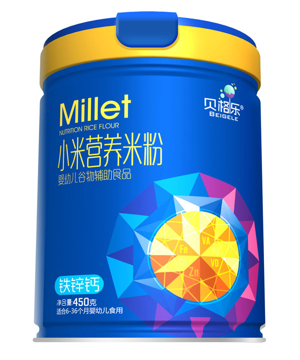 貝格樂(lè)小米營(yíng)養(yǎng)米粉-鐵鋅鈣 聽(tīng)裝