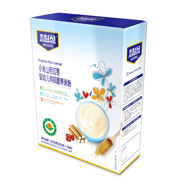 慧恩小米山藥紅棗嬰幼兒有機(jī)營(yíng)養(yǎng)米粉225