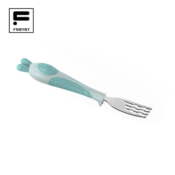 菲尼貝貝B2359萌兔不銹鋼叉