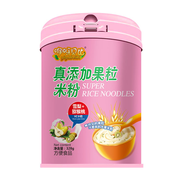 咿呀貝比真添加果粒米粉 雪梨+獼猴桃 聽(tīng)裝