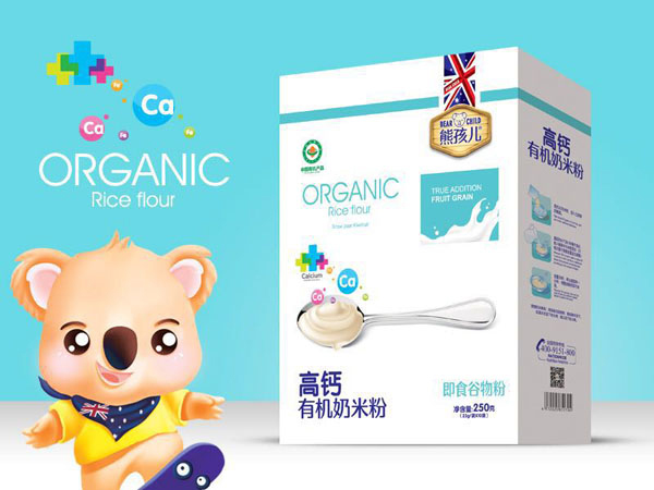 熊孩兒高鈣有機(jī)奶米粉 盒裝