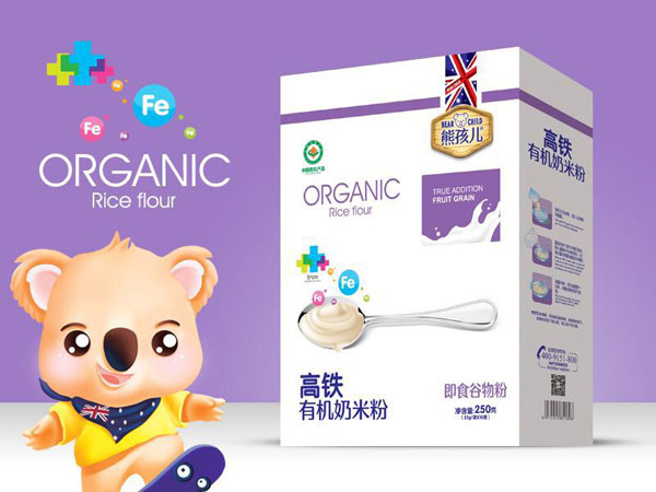 熊孩兒高鐵有機(jī)奶米粉 盒裝