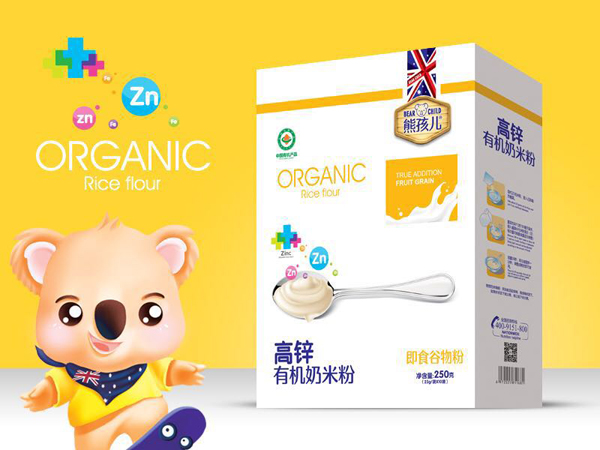 熊孩兒高鋅有機(jī)奶米粉 盒裝