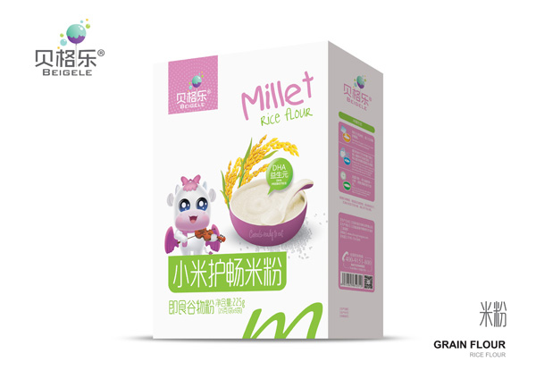 貝格樂(lè)小米護(hù)暢米粉-DHA益生元 盒裝