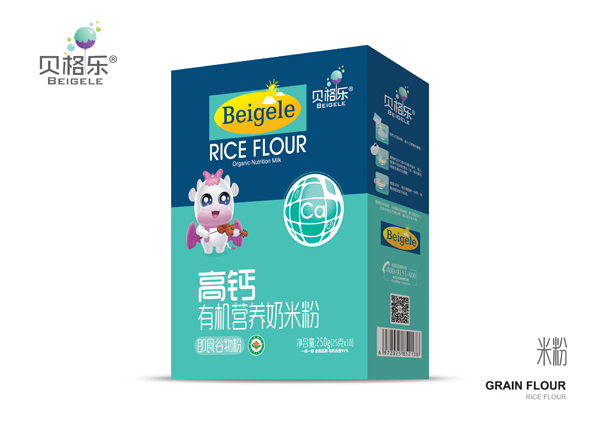 貝格樂(lè)高鈣有機(jī)營(yíng)養(yǎng)奶米粉 盒裝