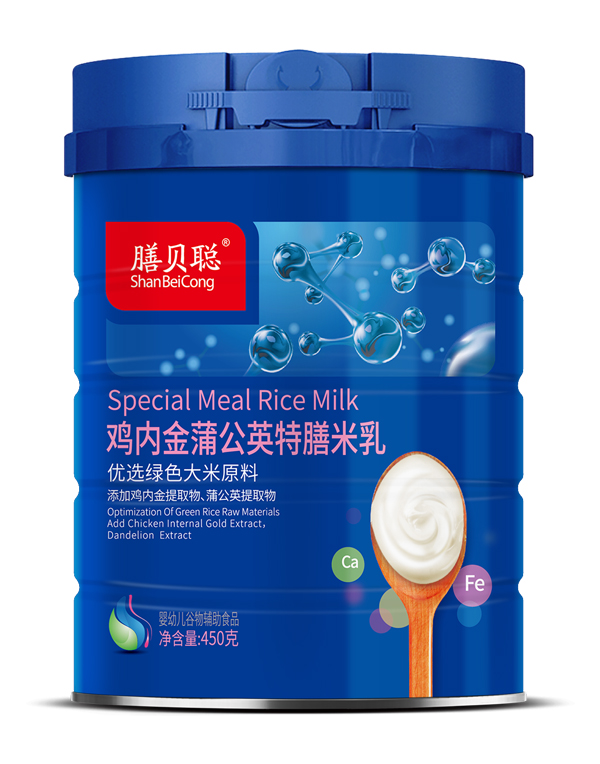 膳貝聰雞內(nèi)金蒲公英特膳米乳(450克聽(tīng))