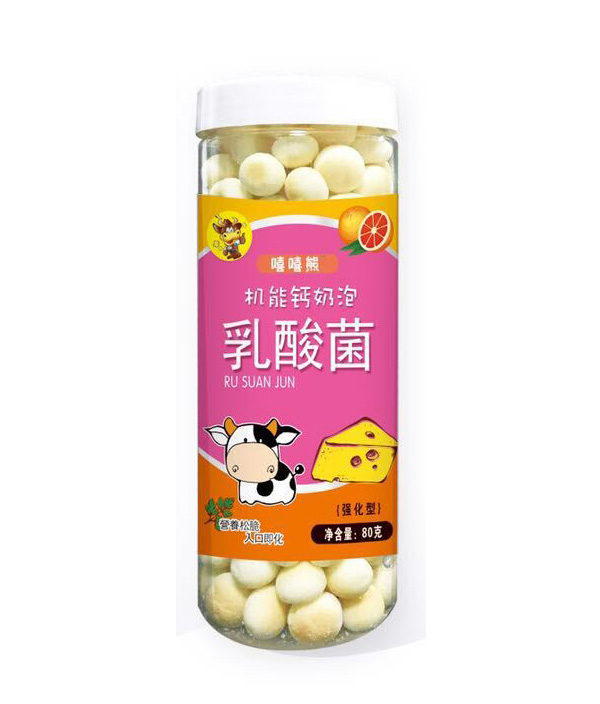 嘻嘻熊機(jī)能鈣奶泡80g-乳酸菌