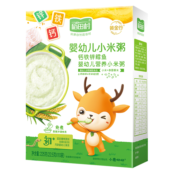 稻田村營養(yǎng)小米粥-鈣鐵鋅鱈魚