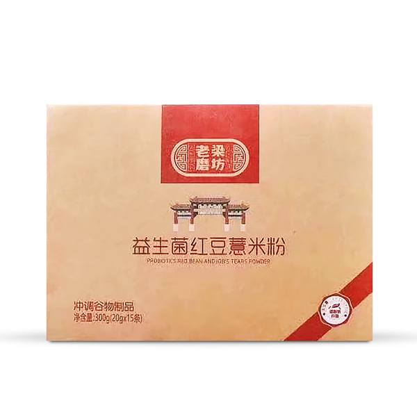 老梁磨坊益生菌紅豆薏米粉