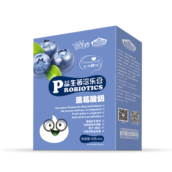 超級冠益生菌溶樂豆(藍(lán)莓酸奶)