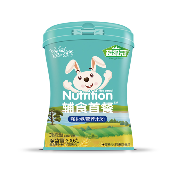 超級(jí)冠輔食首餐強(qiáng)化鐵米粉