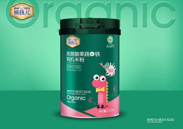 熊孩兒燕窩酸果蔬+鐵有機米粉