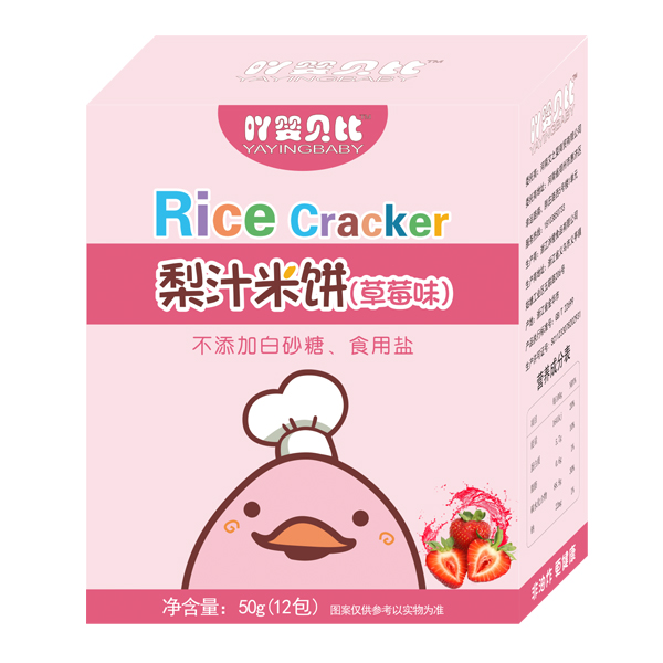 吖嬰貝比梨汁米餅草莓味