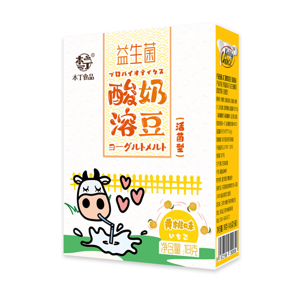 本丁益生菌酸奶溶豆黃桃