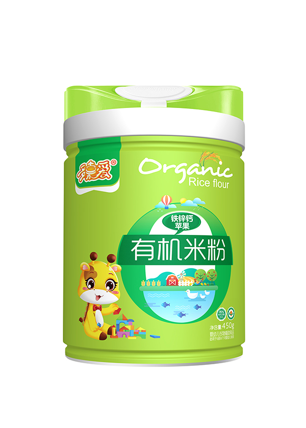 多嘉愛有機米粉罐裝 鐵鋅鈣蘋果