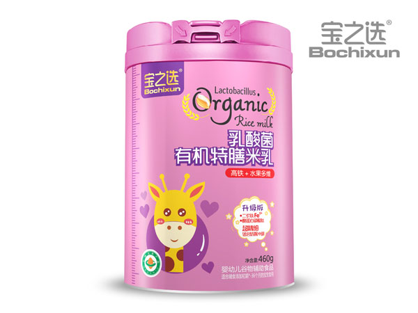 寶之選乳酸菌有機特膳米乳 高鐵+水果多維