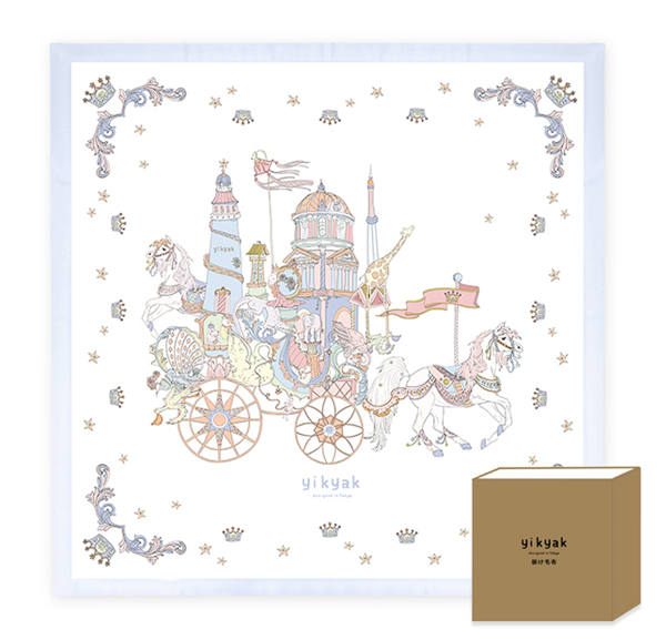 yikyak四層紗布涼感蓋毯 千千的城堡-藍(lán)邊.jpg