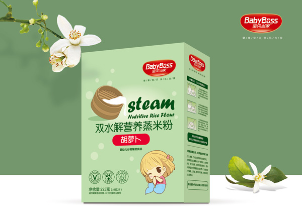 寶貝當(dāng)家胡蘿卜雙水解營養(yǎng)蒸米粉 盒裝