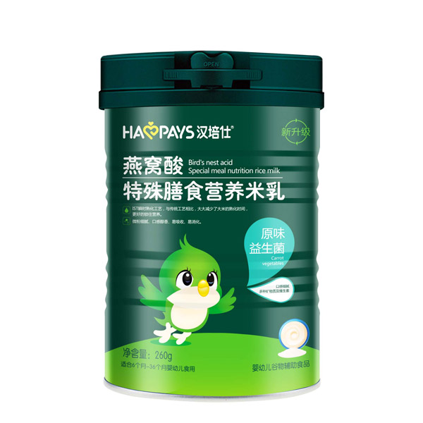 漢培仕燕窩酸特殊膳食營(yíng)養(yǎng)米乳-原味益生菌