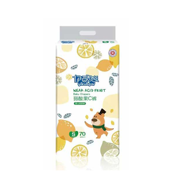 伊酷熊弱酸果C褲-嬰兒紙尿褲S70