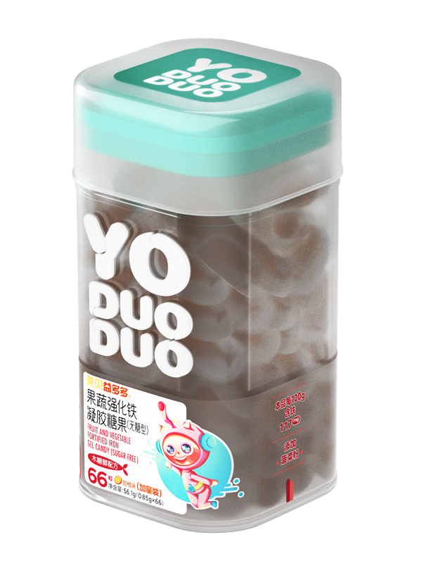 YODUODUO葆貝益多多果蔬強(qiáng)化鐵凝膠糖果(無糖型)