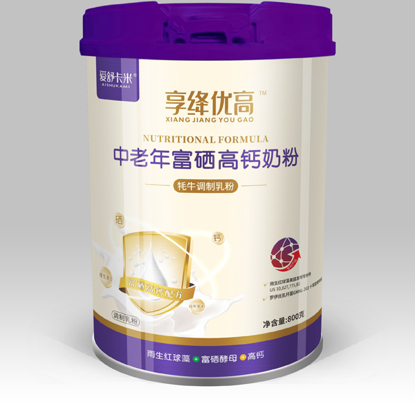 愛舒卡米享絳優(yōu)高中老年富硒高鈣奶粉