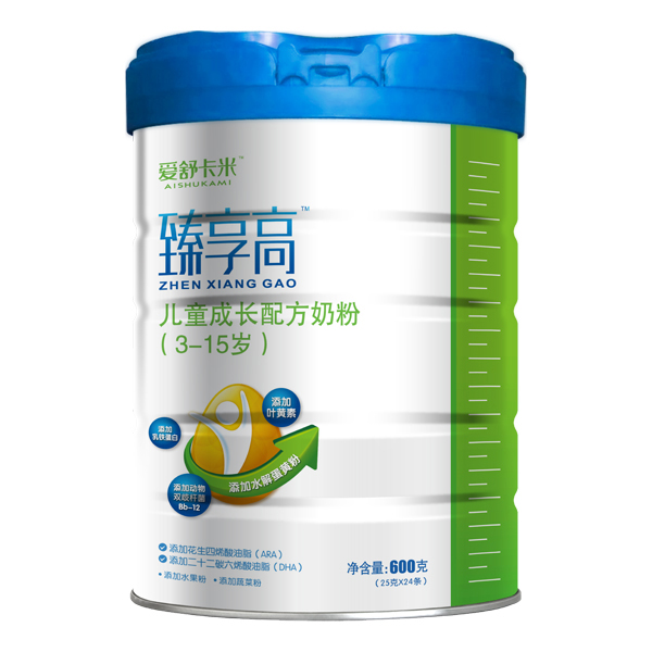 愛舒卡米臻享高兒童成長(zhǎng)配方奶粉(3-15歲)