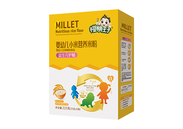 櫻桃王子嬰幼兒小米營養(yǎng)米粉 益生元護暢 盒裝