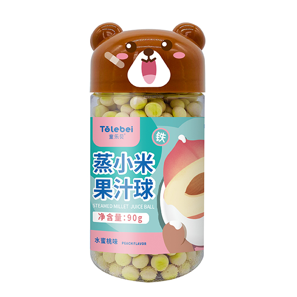童樂(lè)貝蒸小米果汁球-水蜜桃味