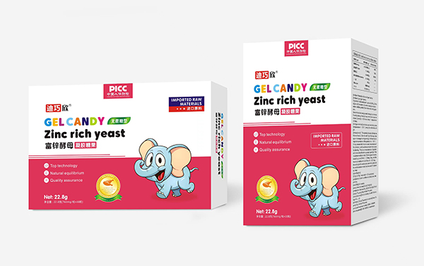 迪巧欣富鋅酵母凝膠糖果