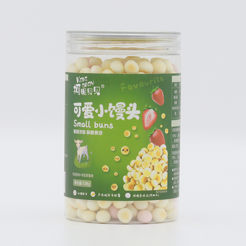 柯妮貝貝可愛(ài)小饅頭-羊奶原味+羊奶草莓味